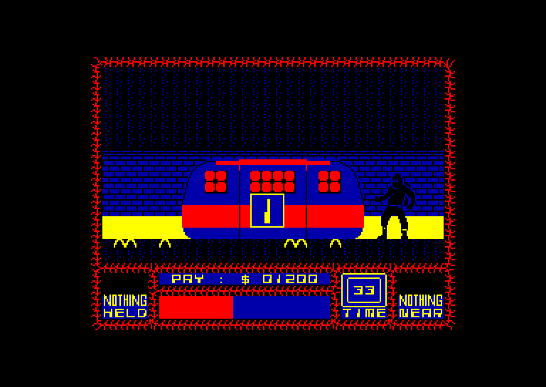 screenshot of the Amstrad CPC game Saboteur by GameBase CPC