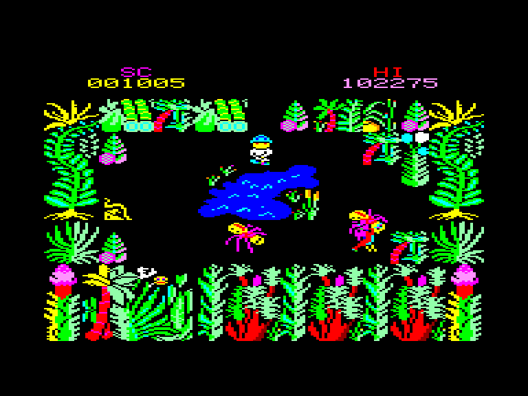 screenshot of the Amstrad CPC game Sabre Wulf by GameBase CPC