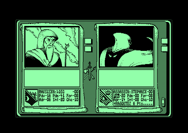 screenshot of the Amstrad CPC game Saga by GameBase CPC