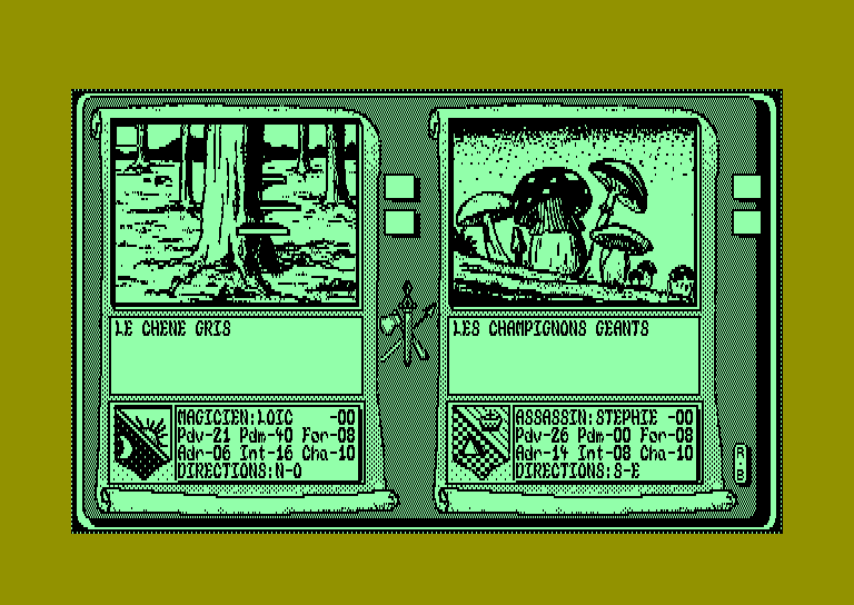 screenshot of the Amstrad CPC game Saga by GameBase CPC