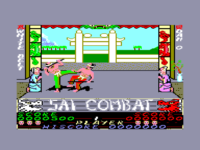 screenshot of the Amstrad CPC game Sai Combat by GameBase CPC