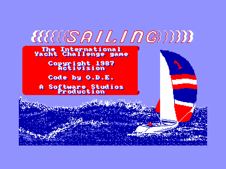 screenshot of the Amstrad CPC game Sailing by GameBase CPC