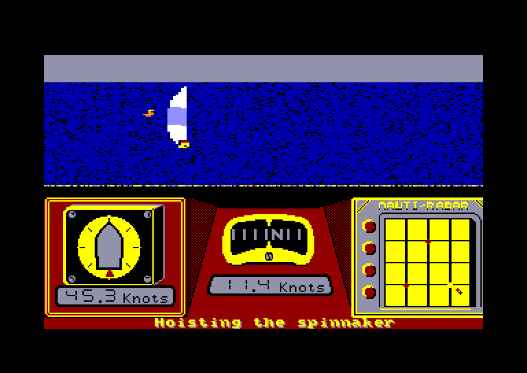 screenshot of the Amstrad CPC game Sailing by GameBase CPC