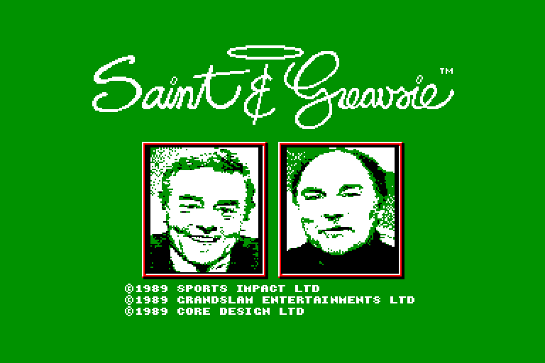 screenshot of the Amstrad CPC game Saint & Greavsie by GameBase CPC