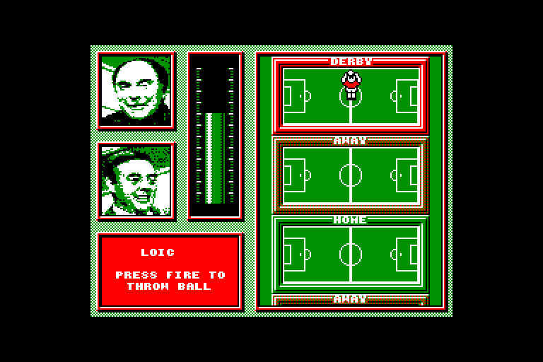 screenshot of the Amstrad CPC game Saint & Greavsie by GameBase CPC
