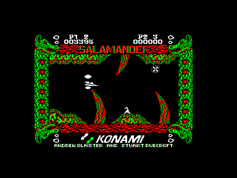 screenshot of the Amstrad CPC game Salamander / nemesis 2 by GameBase CPC