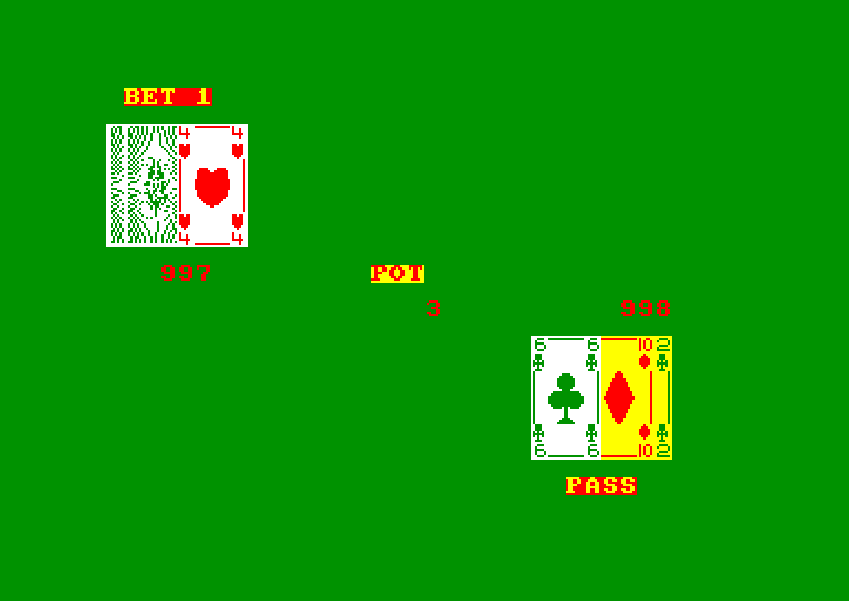 screenshot of the Amstrad CPC game Samantha Fox Strip Poker by GameBase CPC