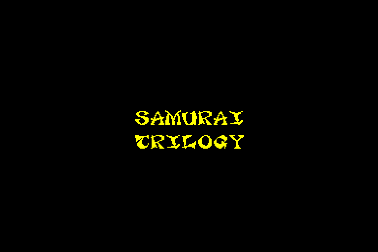 screenshot of the Amstrad CPC game Samurai Trilogy by GameBase CPC