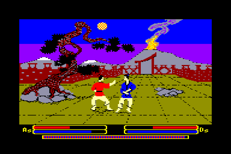 screenshot of the Amstrad CPC game Samurai Trilogy by GameBase CPC