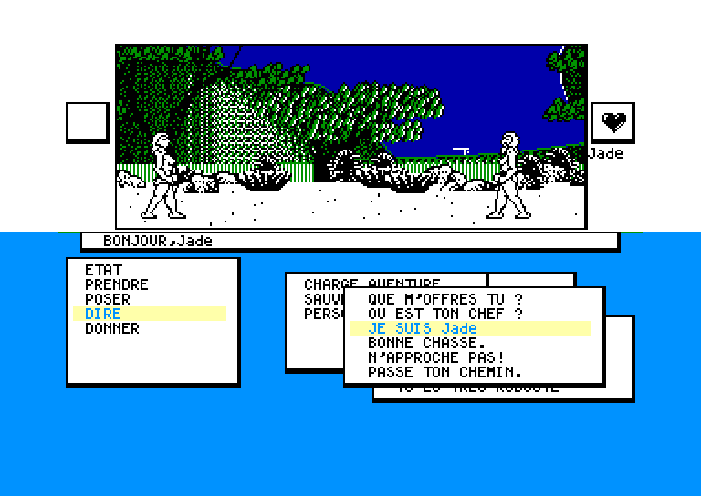 screenshot of the Amstrad CPC game Sapiens by GameBase CPC