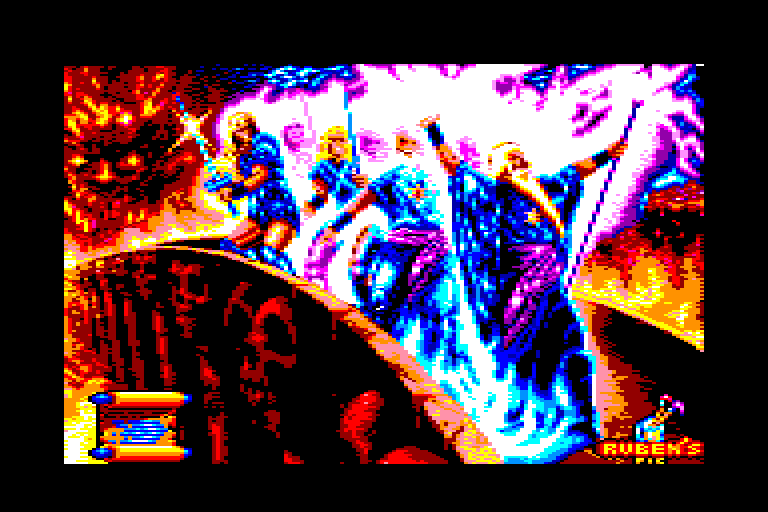 screenshot of the Amstrad CPC game Satan by GameBase CPC