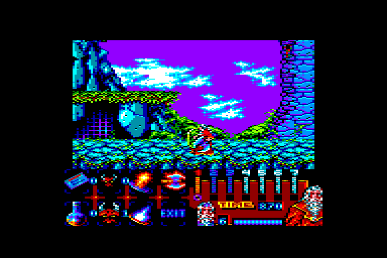 screenshot of the Amstrad CPC game Satan by GameBase CPC