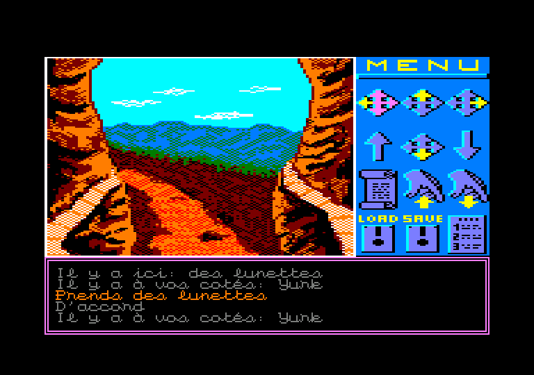 screenshot of the Amstrad CPC game Sauvez Yurk by GameBase CPC