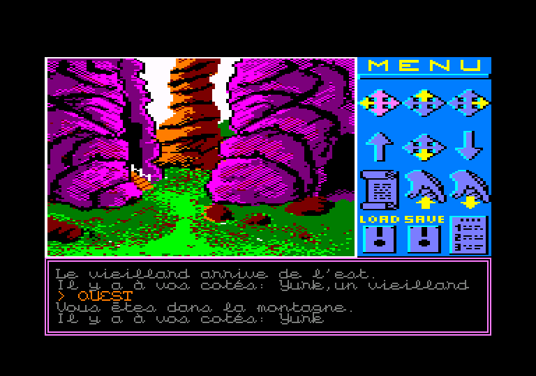 screenshot of the Amstrad CPC game Sauvez Yurk by GameBase CPC