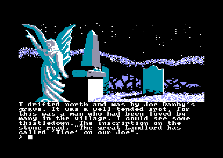 screenshot of the Amstrad CPC game Scapeghost by GameBase CPC