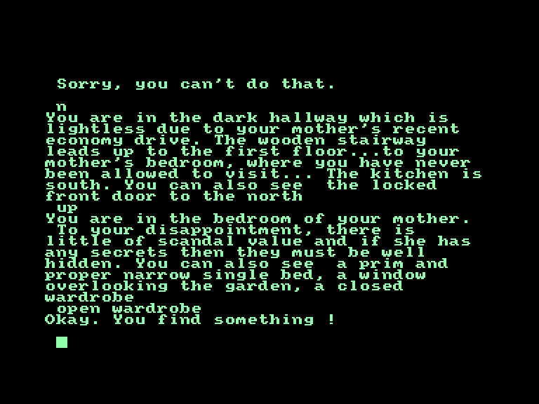 screenshot of the Amstrad CPC game Scary tales by GameBase CPC