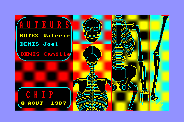 screenshot of the Amstrad CPC game Sciences naturelles 1 by GameBase CPC