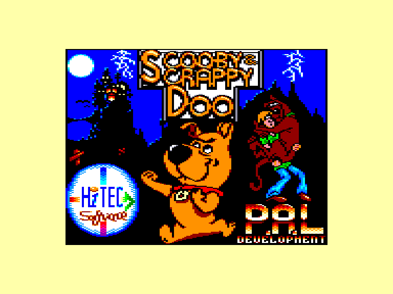screenshot of the Amstrad CPC game Scooby Doo and Scrappy Doo by GameBase CPC