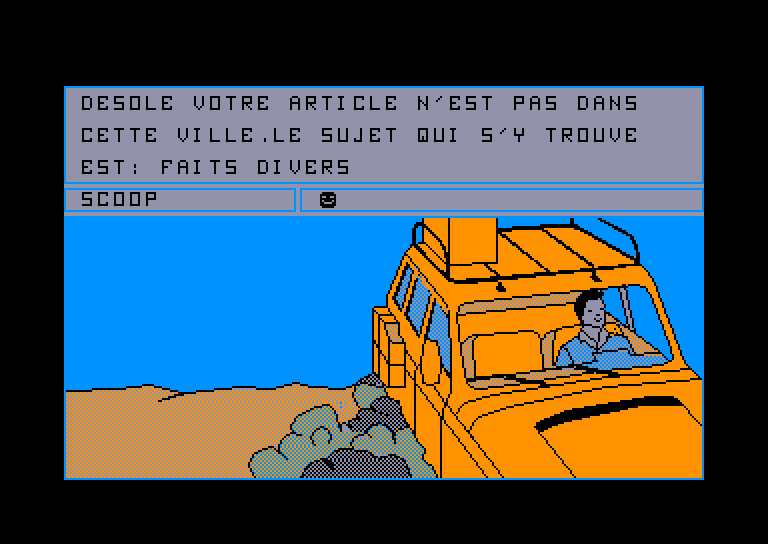 screenshot of the Amstrad CPC game Scott Winder Reporter by GameBase CPC