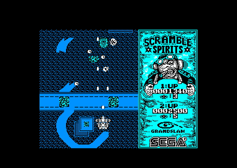 screenshot of the Amstrad CPC game Scramble spirits by GameBase CPC