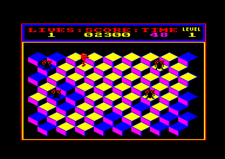 screenshot of the Amstrad CPC game Screwball by GameBase CPC