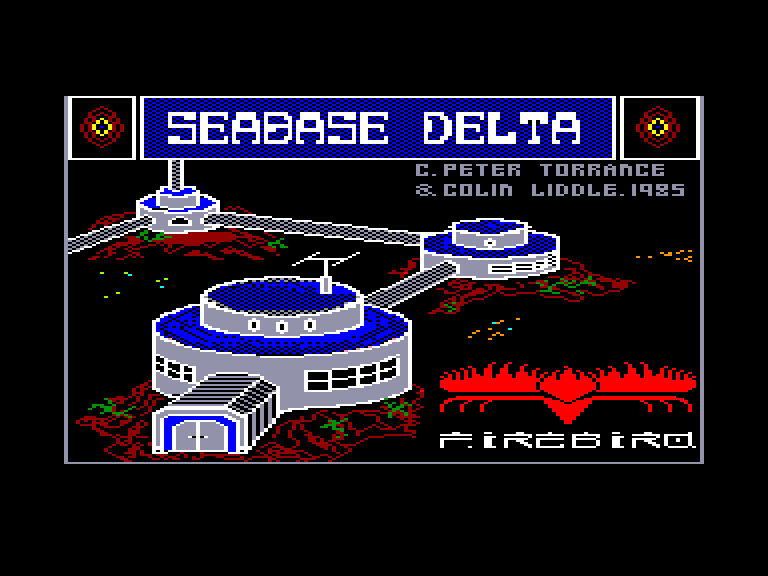 screenshot of the Amstrad CPC game Seabase delta by GameBase CPC