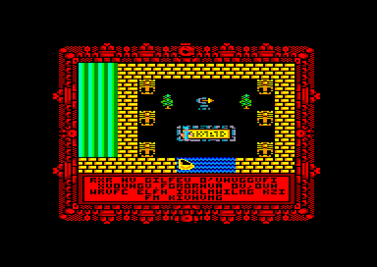 screenshot of the Amstrad CPC game Secret du tombeau (le) by GameBase CPC