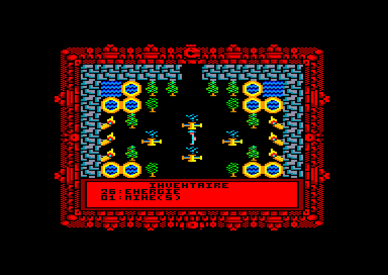 screenshot of the Amstrad CPC game Secret du tombeau (le) by GameBase CPC