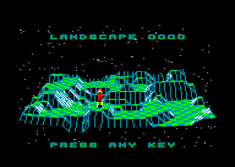 screenshot of the Amstrad CPC game Sentinel (the) by GameBase CPC