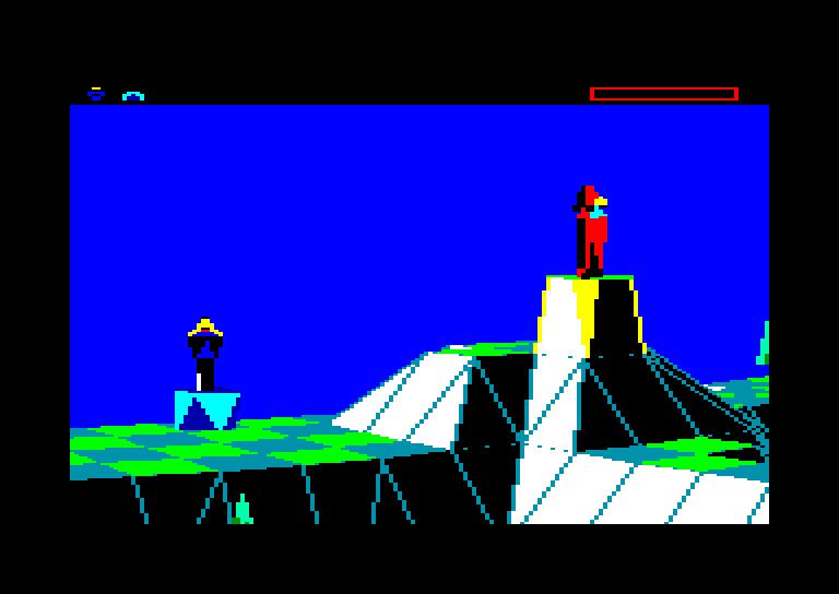 screenshot of the Amstrad CPC game Sentinel (the) by GameBase CPC