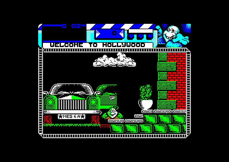 screenshot of the Amstrad CPC game Seymour goes to Hollywood by GameBase CPC