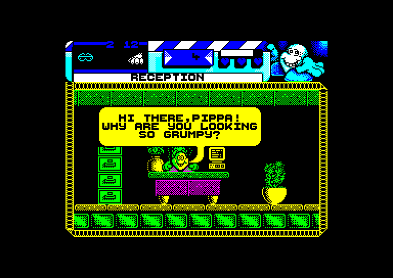 screenshot of the Amstrad CPC game Seymour goes to Hollywood by GameBase CPC