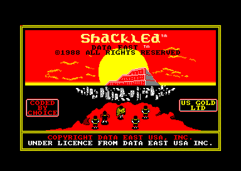 screenshot of the Amstrad CPC game Shackled
