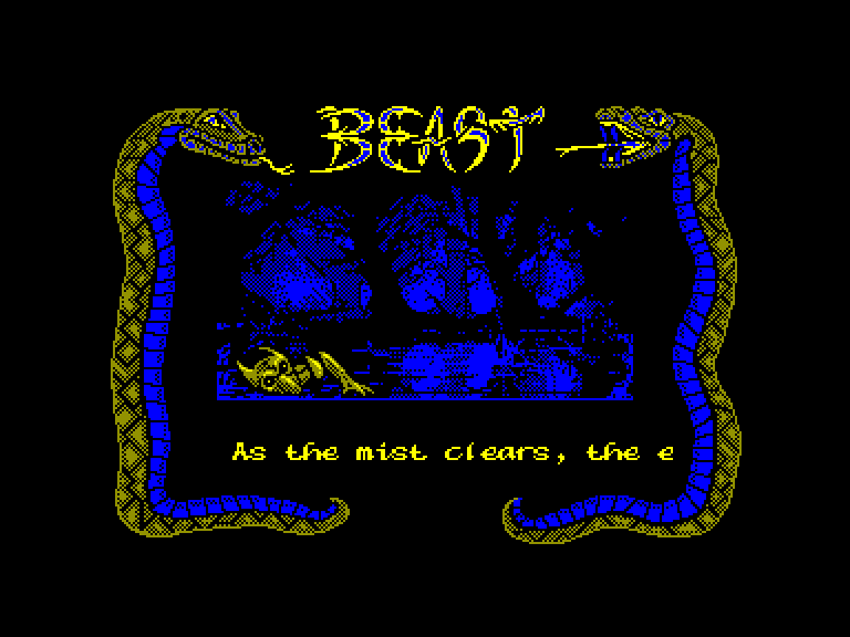 screenshot of the Amstrad CPC game Shadow of the Beast by GameBase CPC