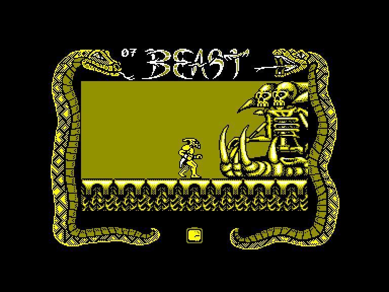 screenshot of the Amstrad CPC game Shadow of the Beast by GameBase CPC