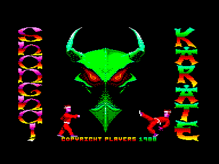 screenshot of the Amstrad CPC game Shanghai karate