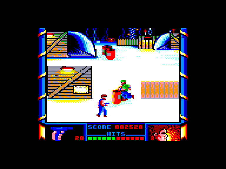screenshot of the Amstrad CPC game Shanghai warriors by GameBase CPC