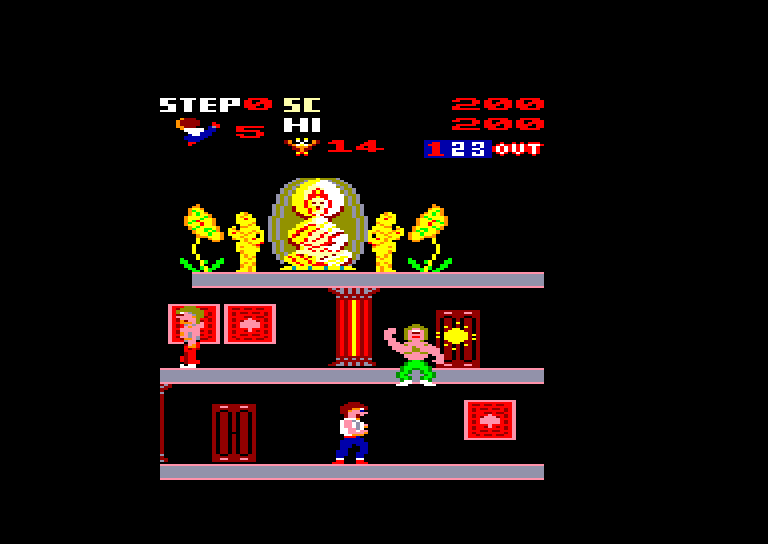screenshot of the Amstrad CPC game Shao Lin's Road by GameBase CPC