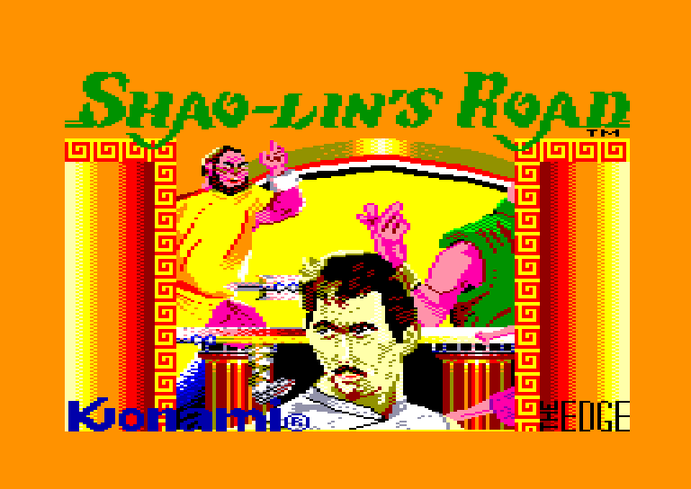 loading screen of the Amstrad CPC game Shao Lin's Road