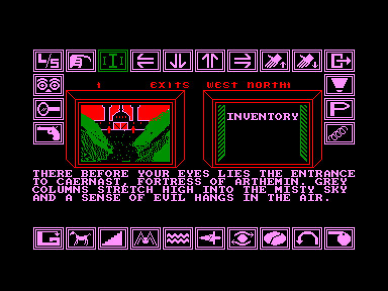 screenshot of the Amstrad CPC game Shard of inovar by GameBase CPC