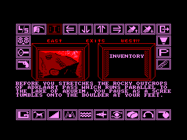 screenshot of the Amstrad CPC game Shard of inovar by GameBase CPC