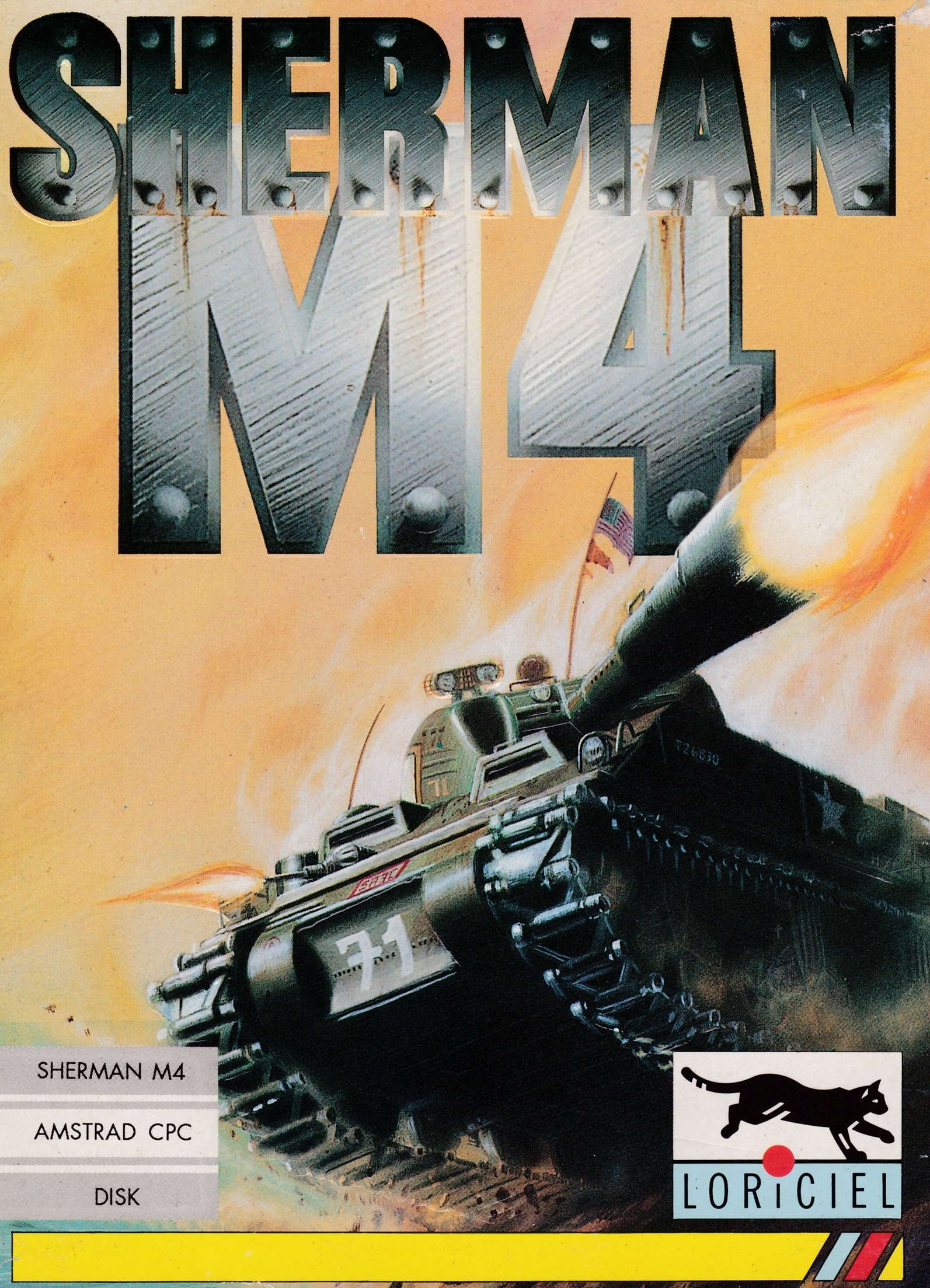 cover of the Amstrad CPC game Sherman M4  by GameBase CPC
