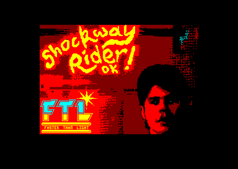 screenshot of the Amstrad CPC game Shockway Rider by GameBase CPC