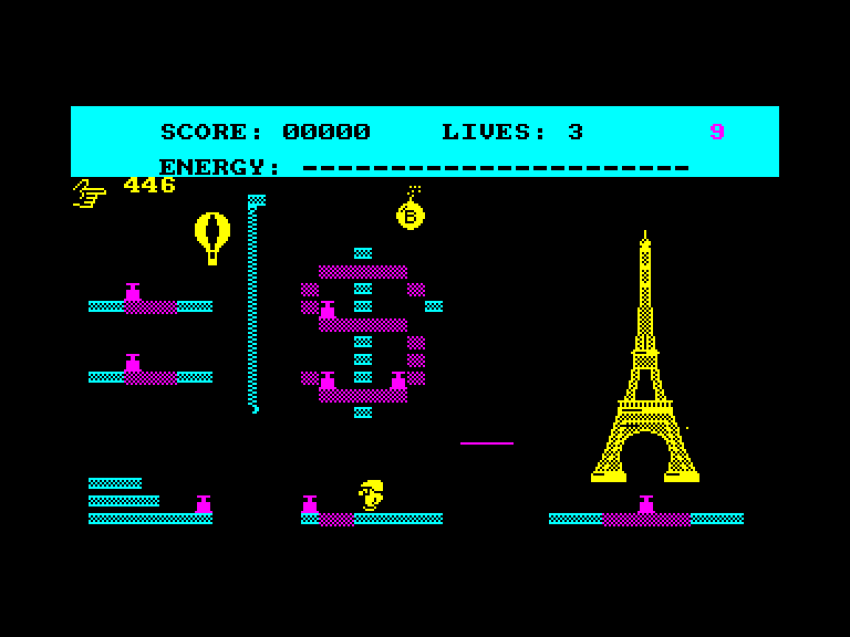 screenshot of the Amstrad CPC game Short's fuse by GameBase CPC