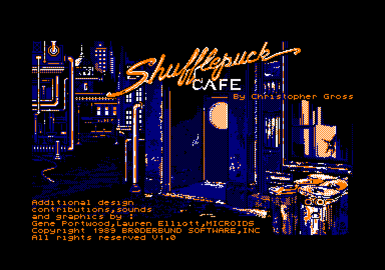 screenshot of the Amstrad CPC game Shufflepuck Café by GameBase CPC