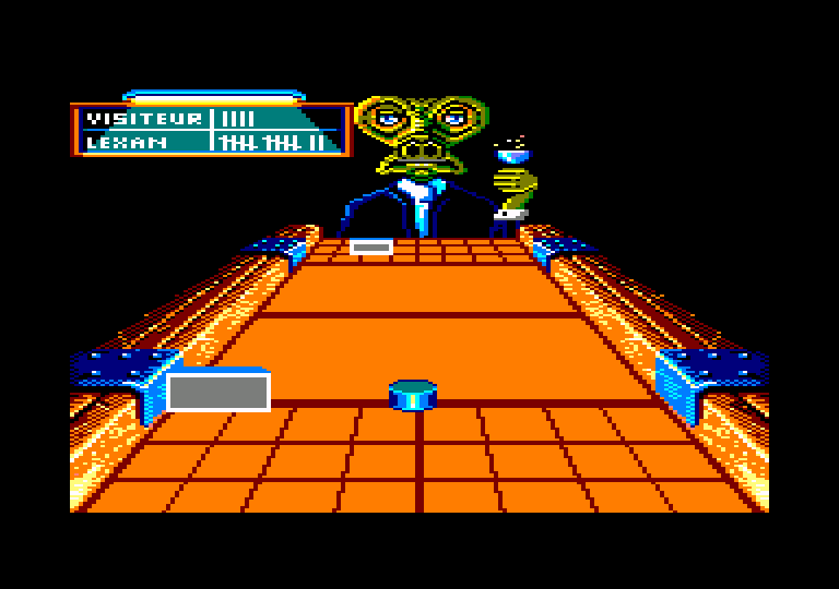 screenshot of the Amstrad CPC game Shufflepuck Café by GameBase CPC