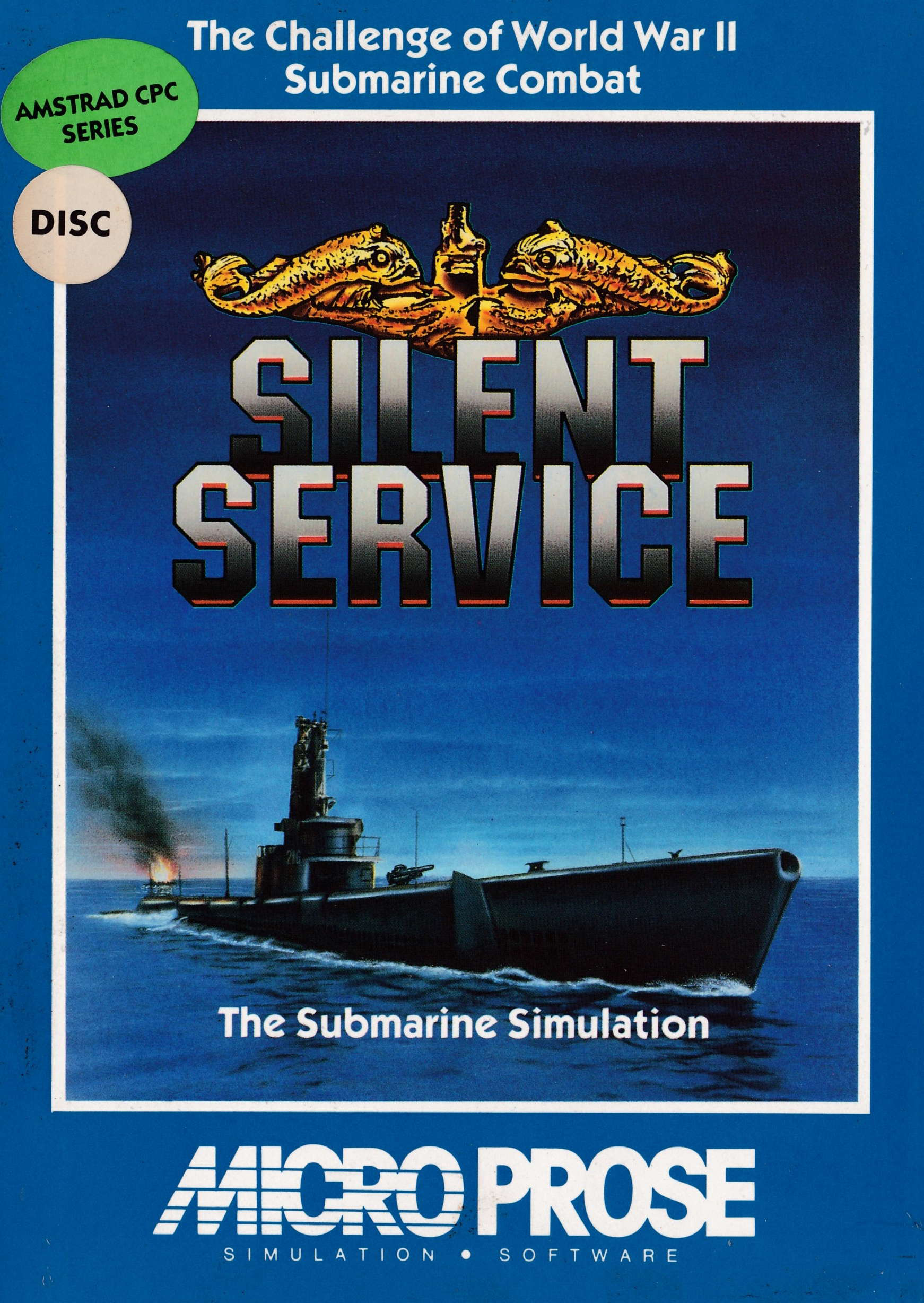 cover of the Amstrad CPC game Silent Service  by GameBase CPC