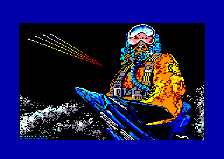screenshot of the Amstrad CPC game Silent shadow by GameBase CPC