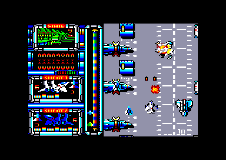 screenshot of the Amstrad CPC game Silent shadow by GameBase CPC