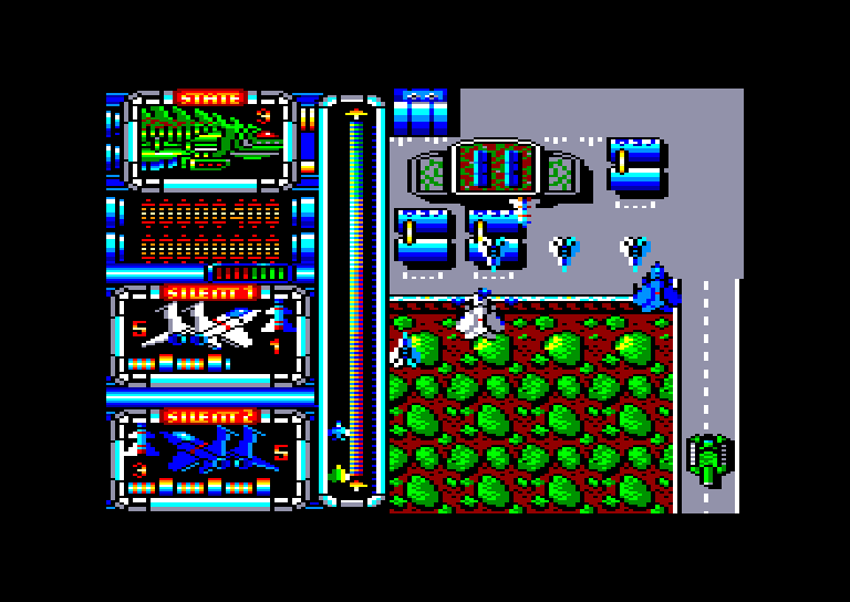 screenshot of the Amstrad CPC game Silent shadow by GameBase CPC